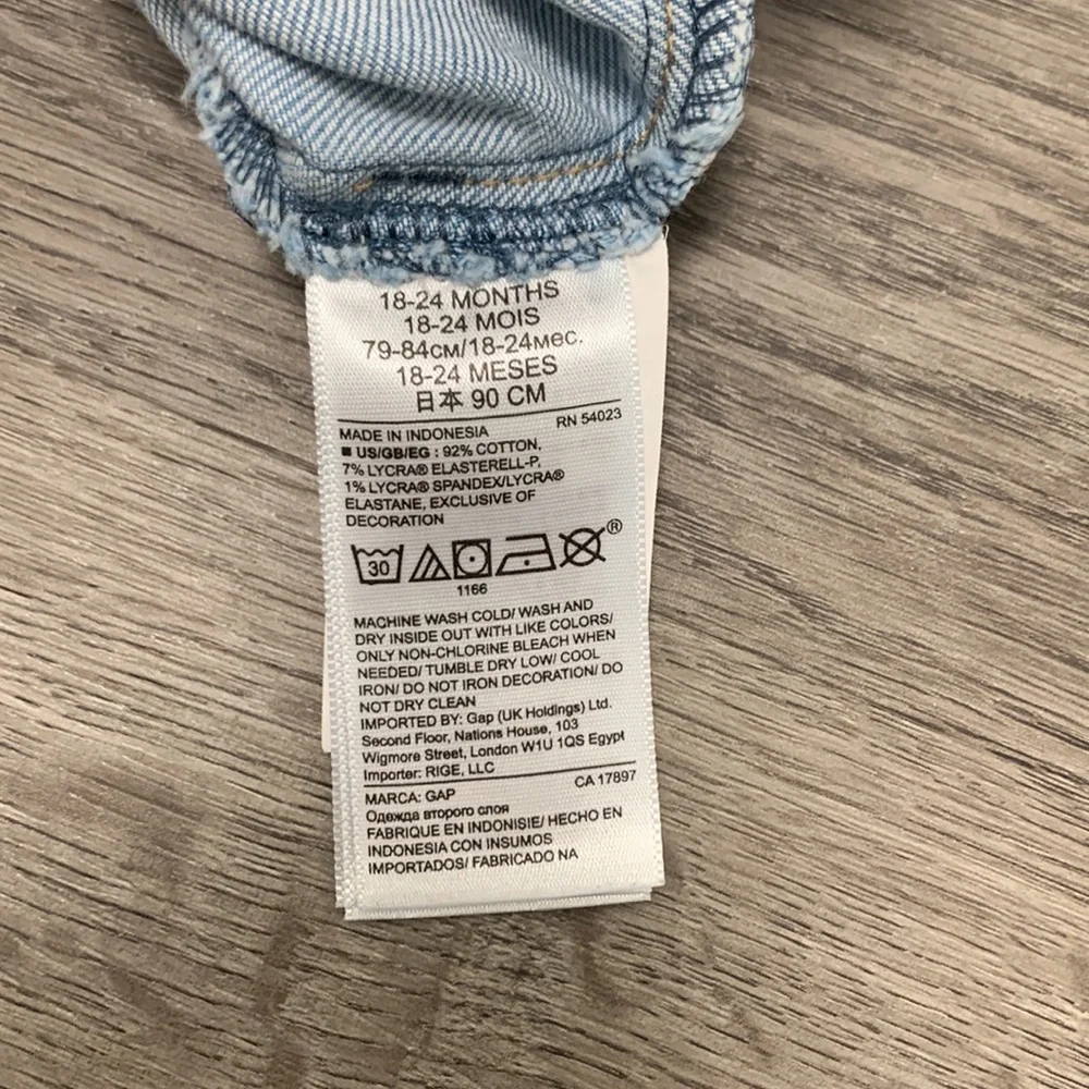 Baby Gap legging jeans - size 18-24M